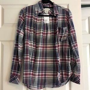 H&M plaid long sleeve